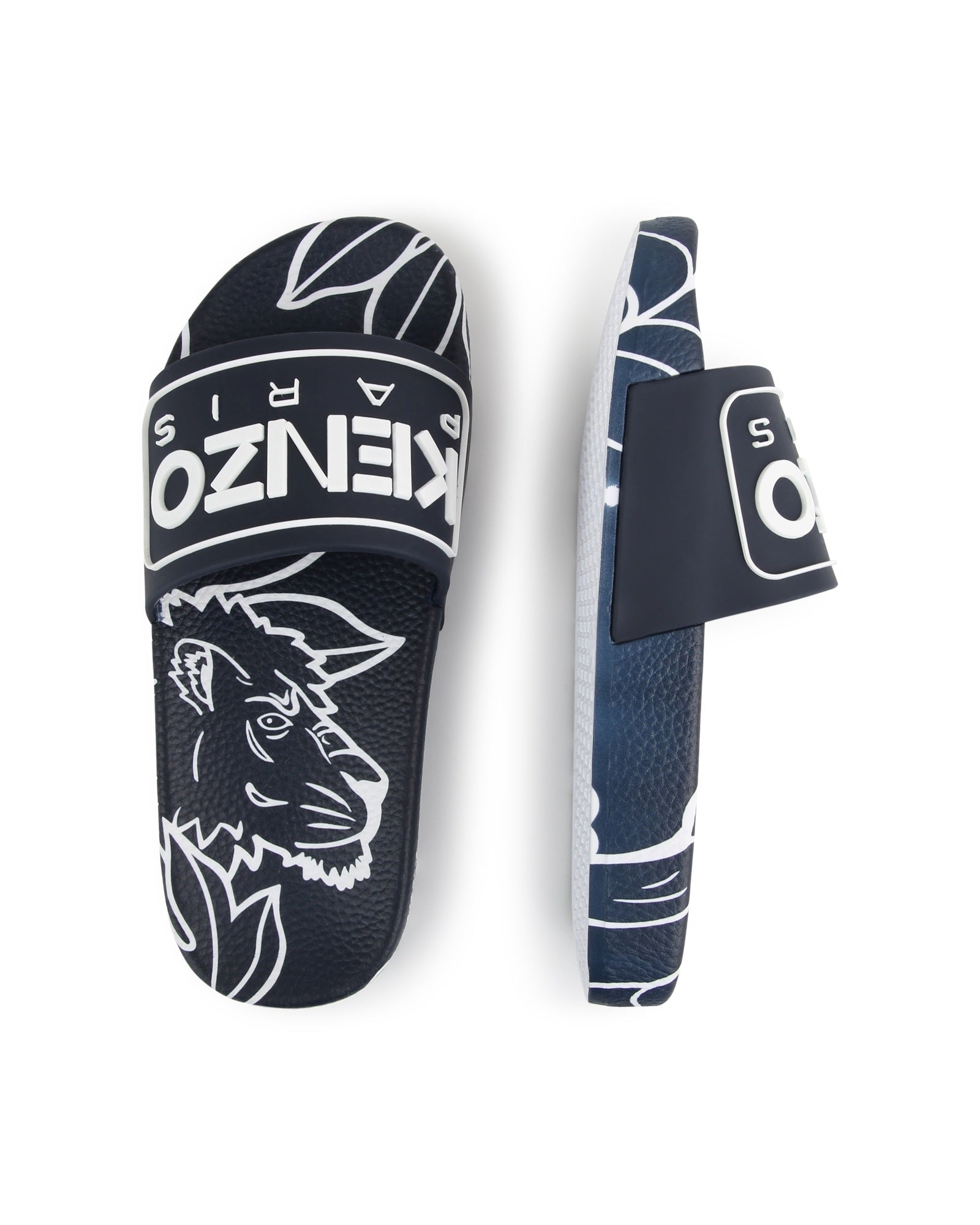 Mules with embossed logo - Koniro