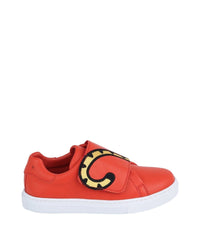 Baskets en cuir - Rouge Vermillon