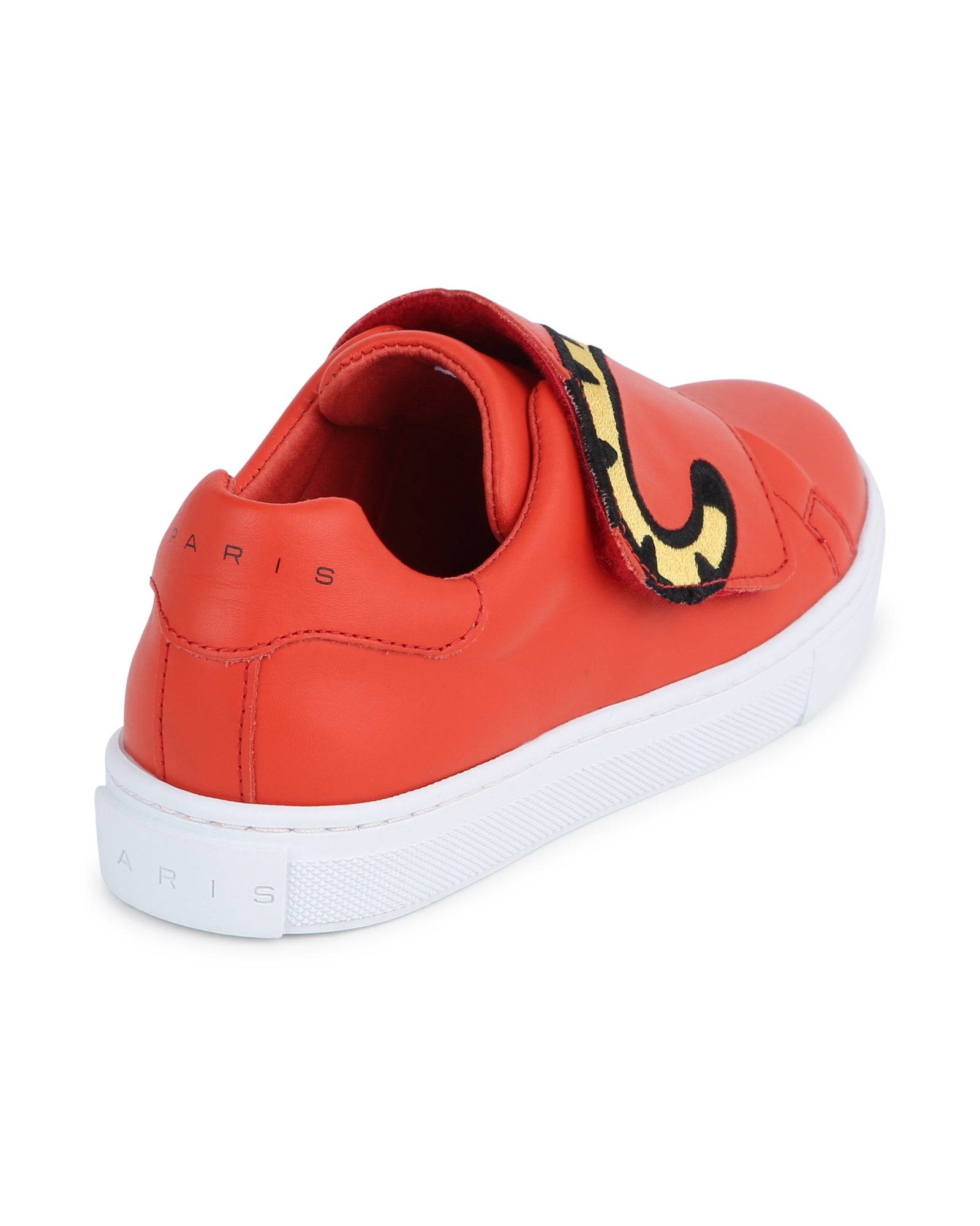 Sneakers en cuir - Rouge vermillon
