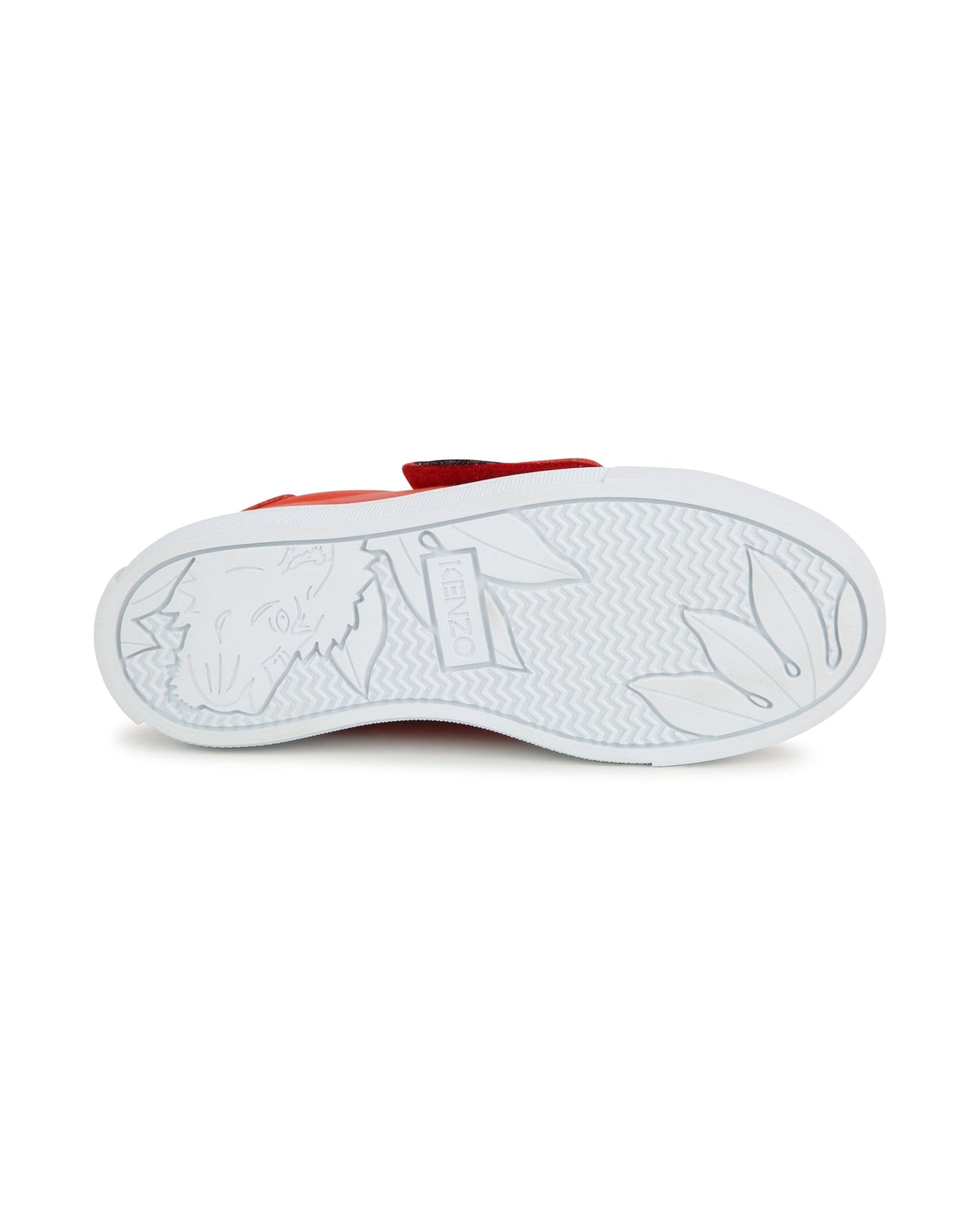 Baskets en cuir - Rouge Vermillon