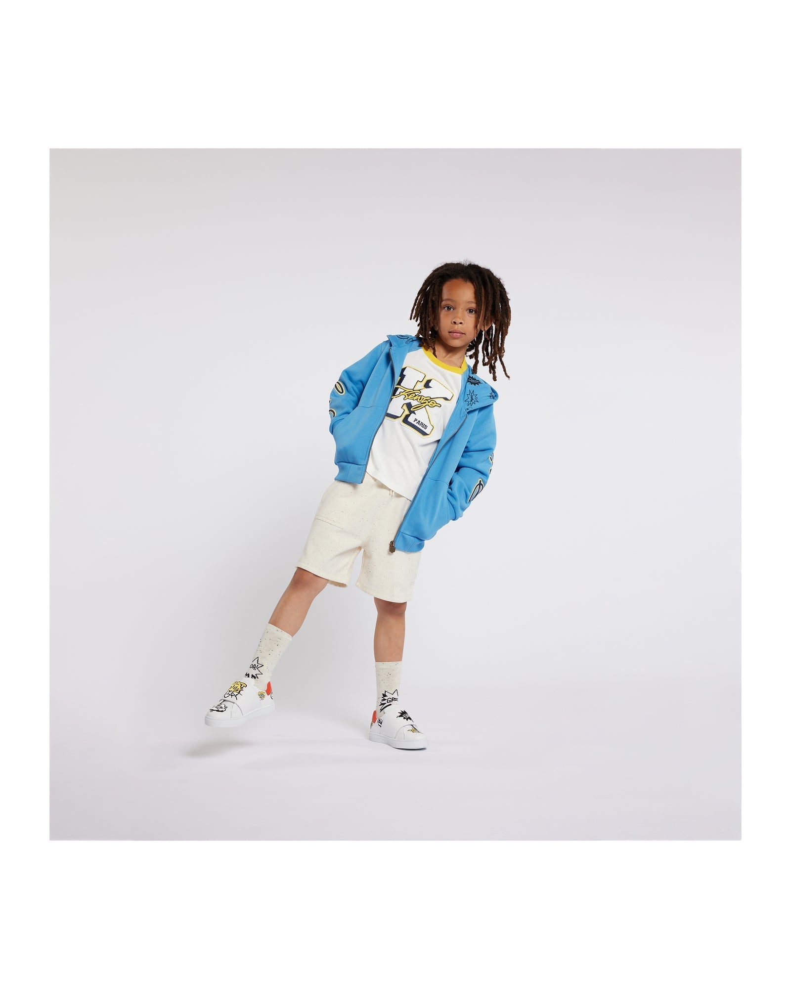 Sneakers en cuir - Ivoire
