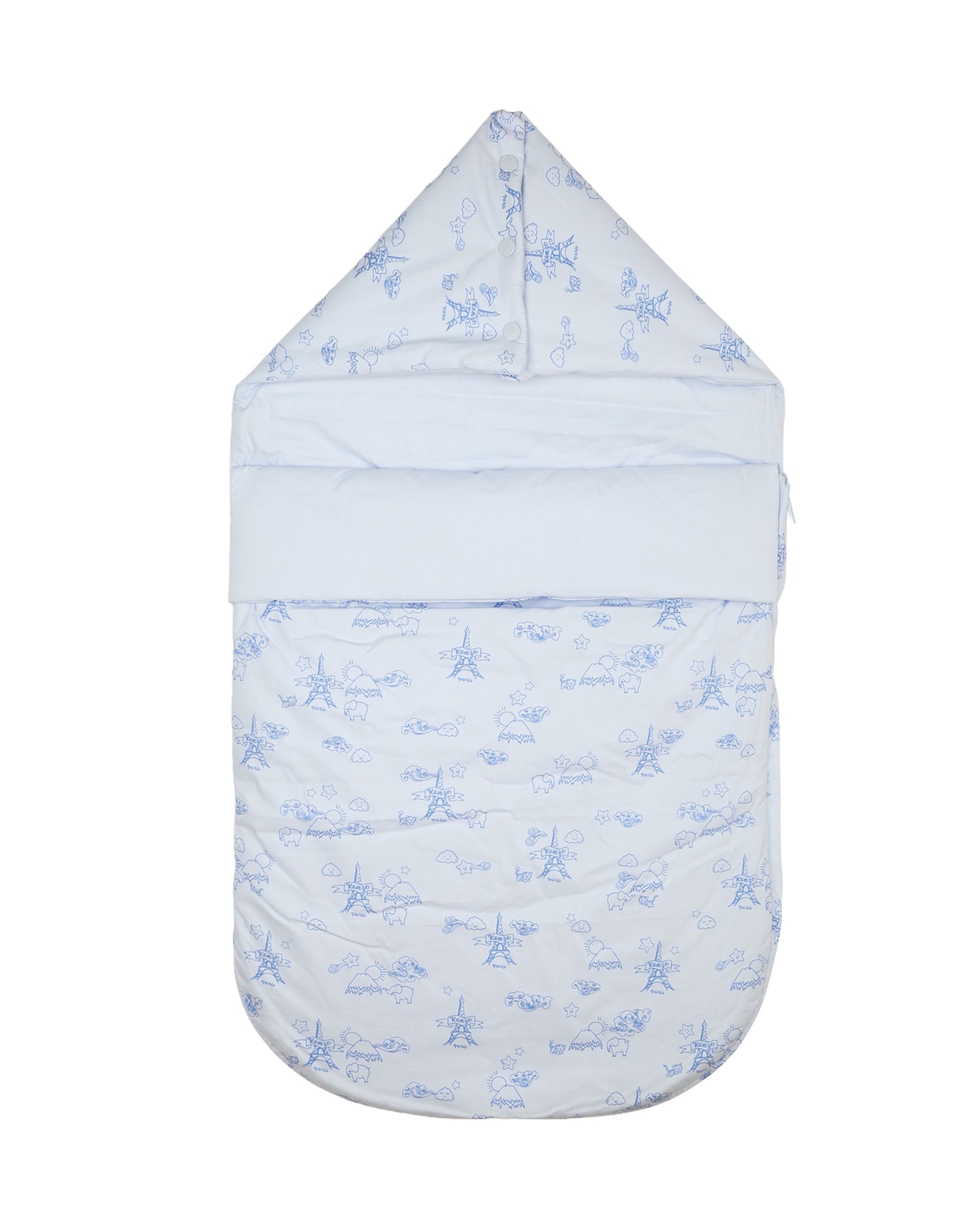 Cotton press-fit baby nest - Ciel