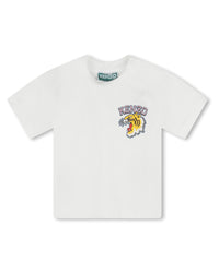 Short-sleeved cotton T-shirt - Ivory