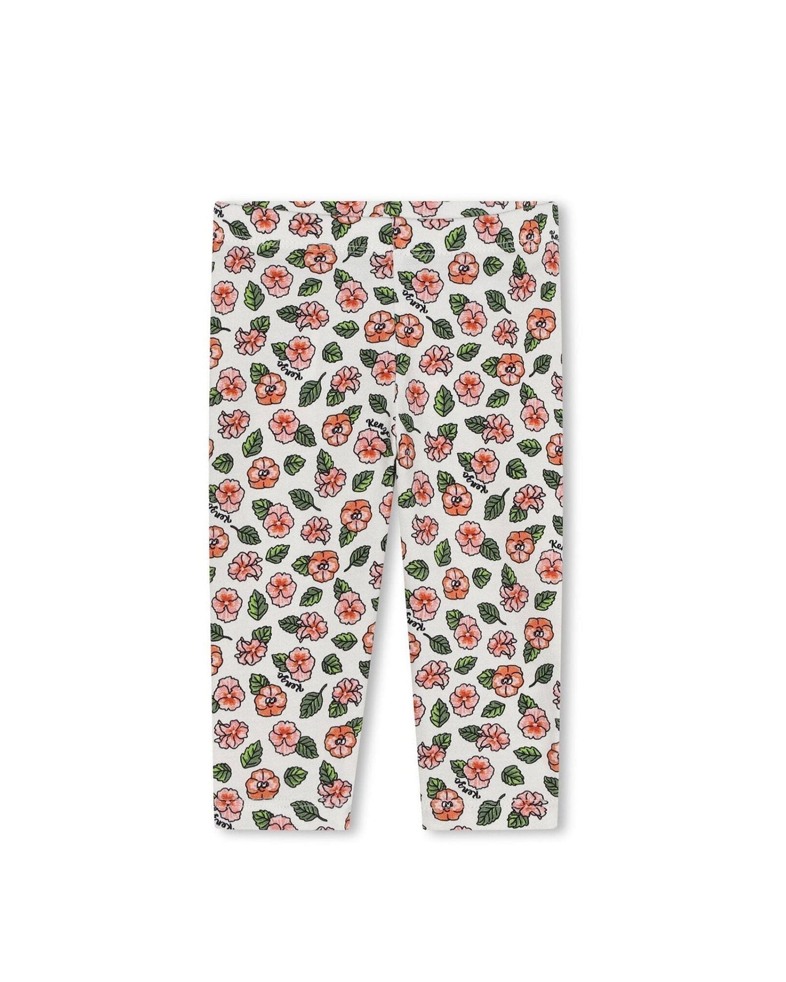 Pantalon legging en coton - Ivoire