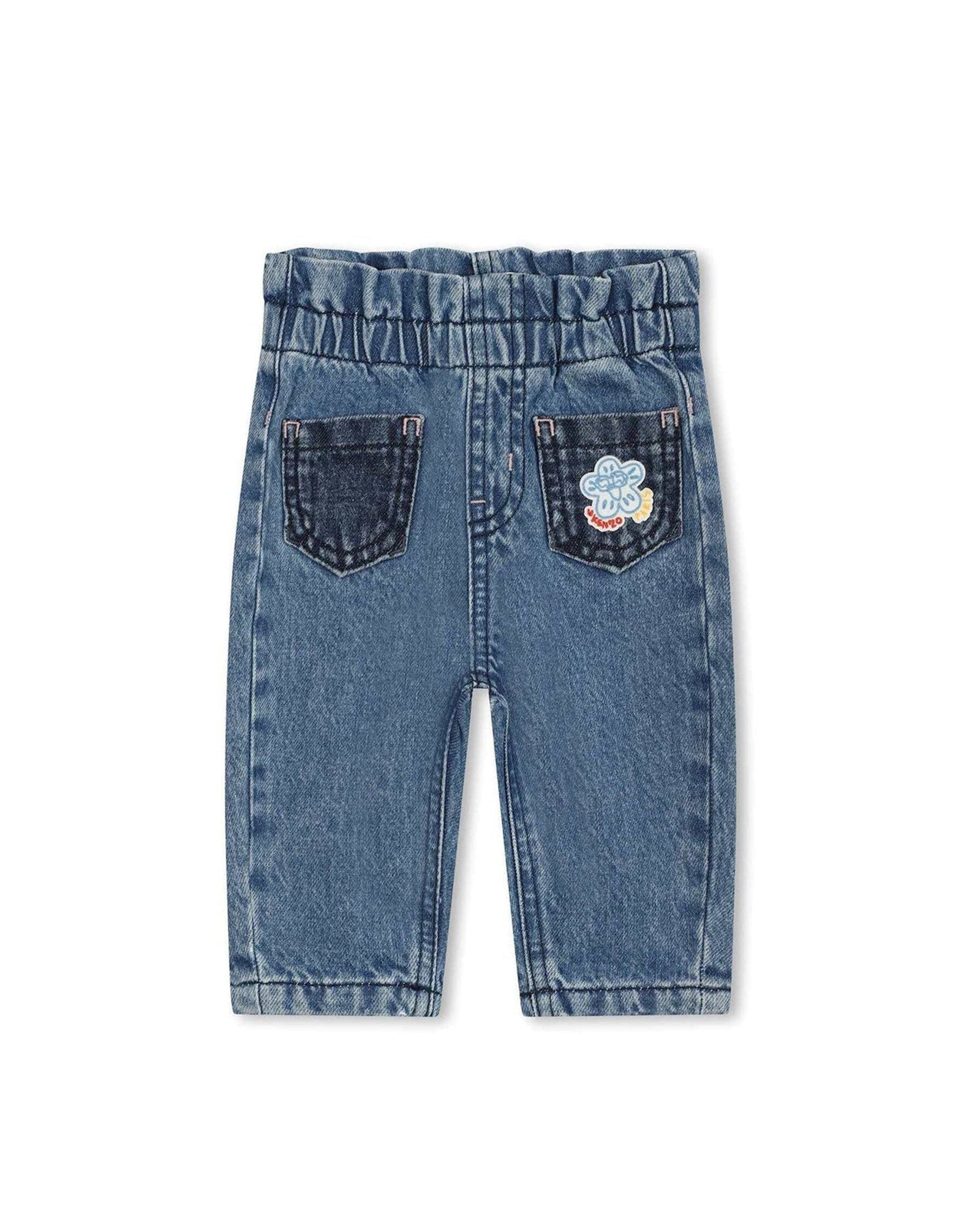 Pantalon denim en coton - Bleach