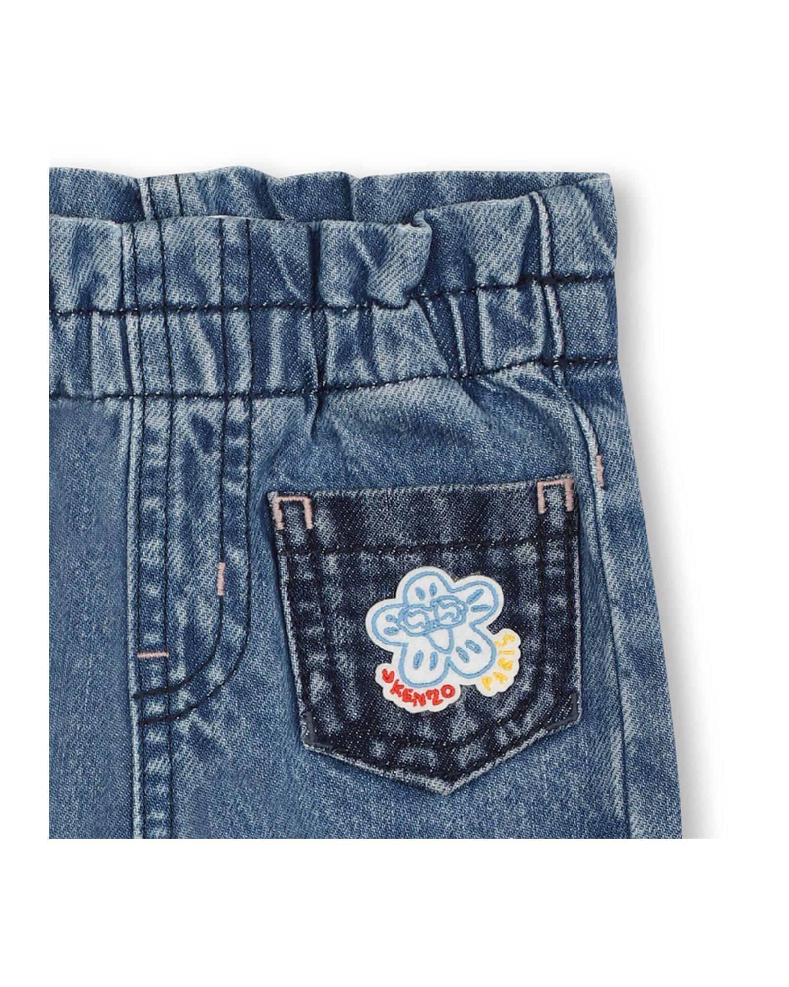 Pantalon denim en coton - Bleach