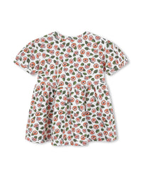 Robe à manches courtes en coton - Ivoire