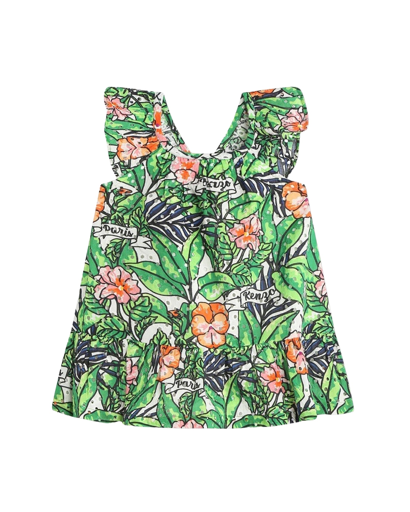 Robe à bretelles en coton - Mint Green