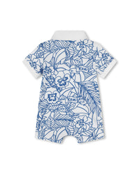 Combi-short en coton - Ivoire