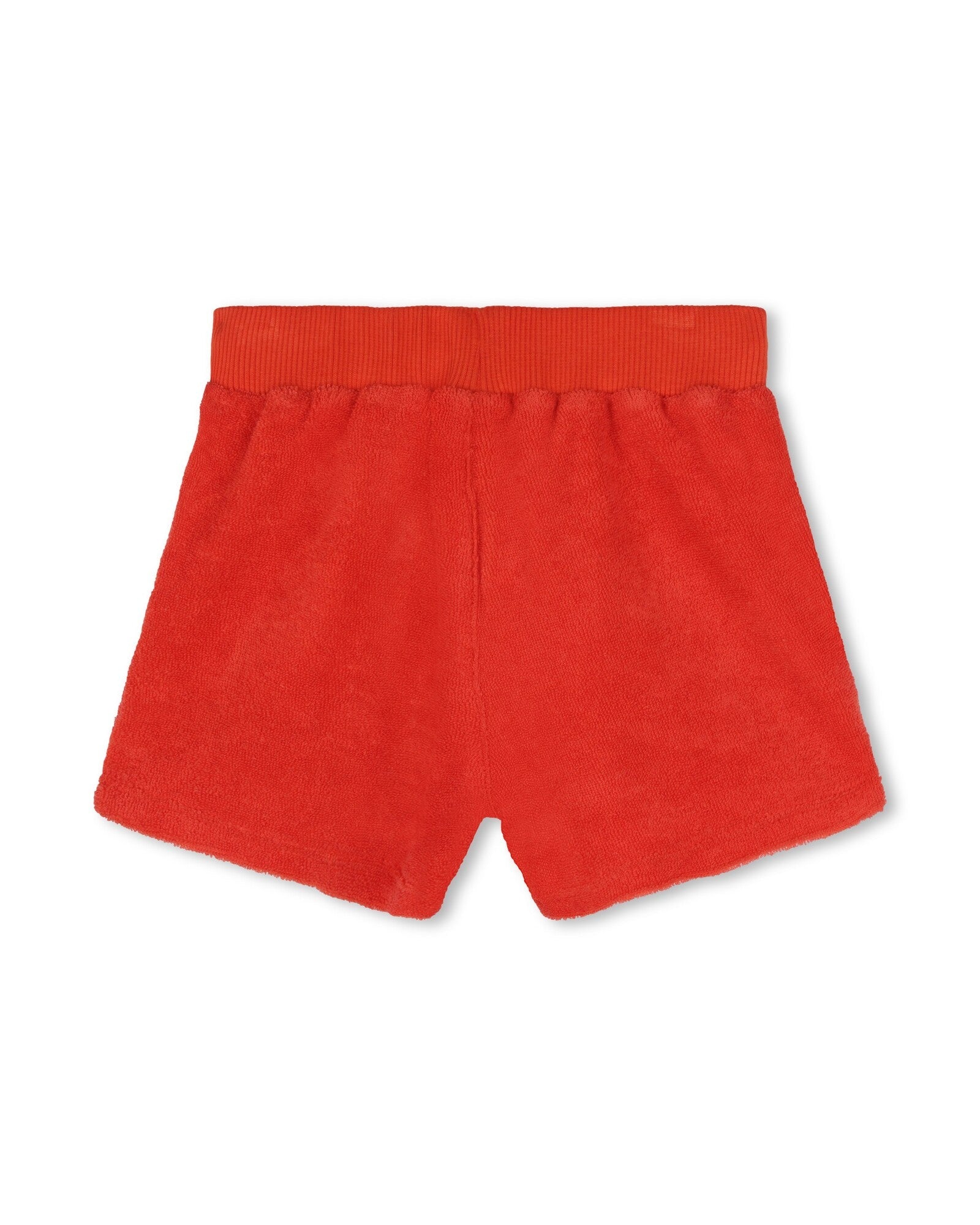 Ensemble t-shirt et short en coton - Rouge vermillon