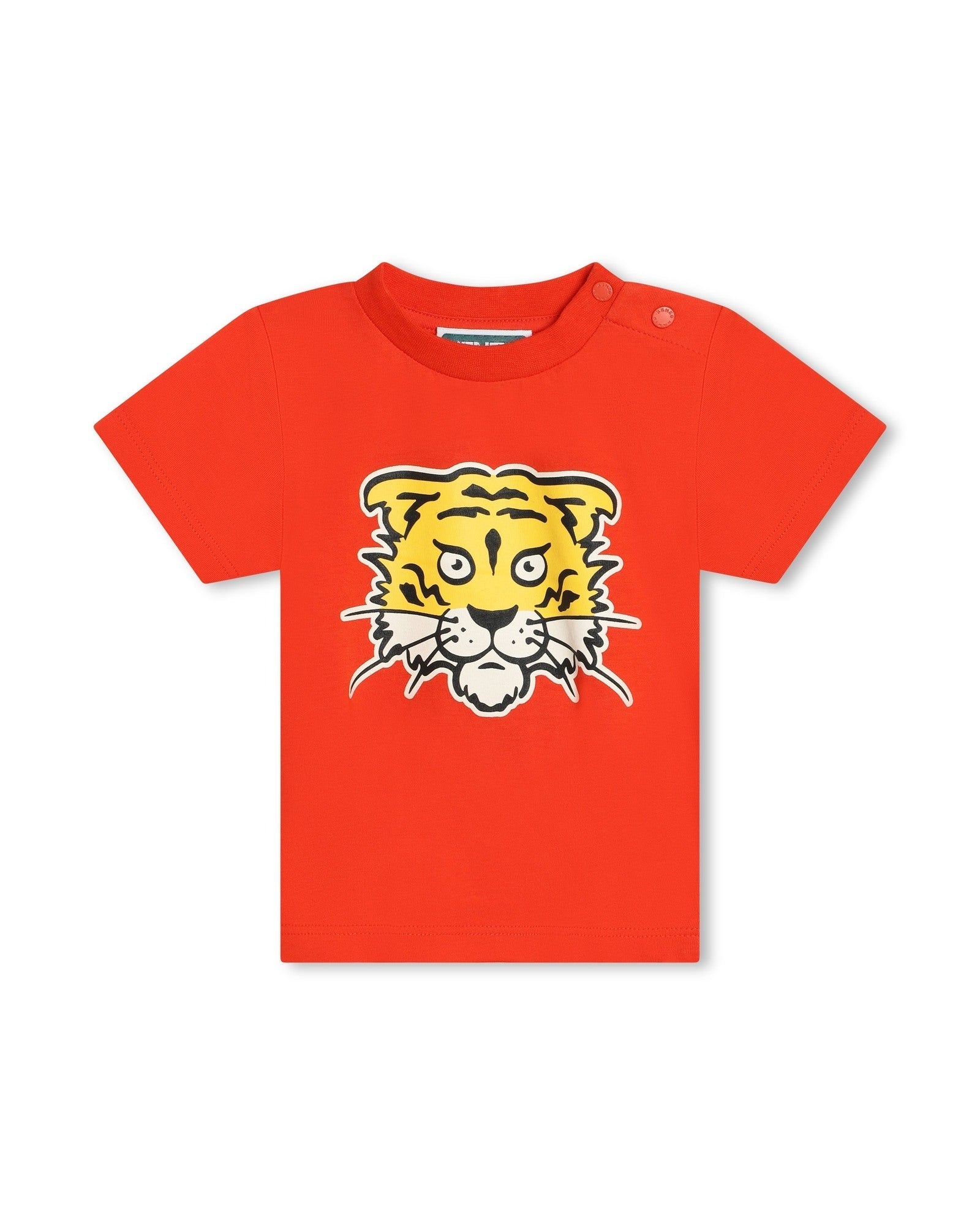 Ensemble t-shirt et short en coton - Rouge Vermillon