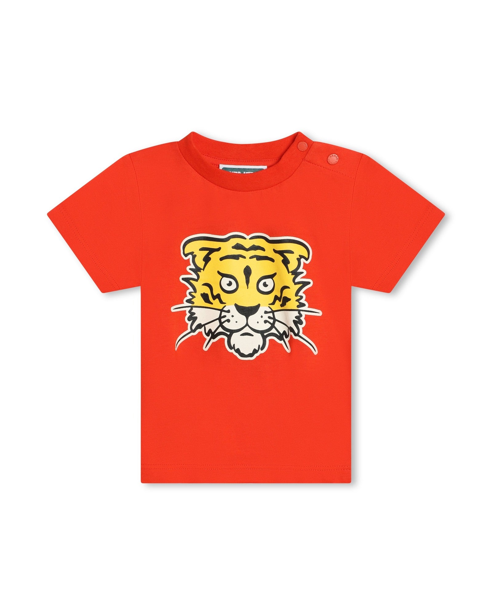 Ensemble t-shirt et short en coton - Rouge Vermillon