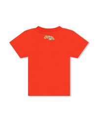 Ensemble t-shirt et short en coton - Rouge Vermillon