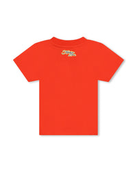 Ensemble t-shirt et short en coton - Rouge Vermillon