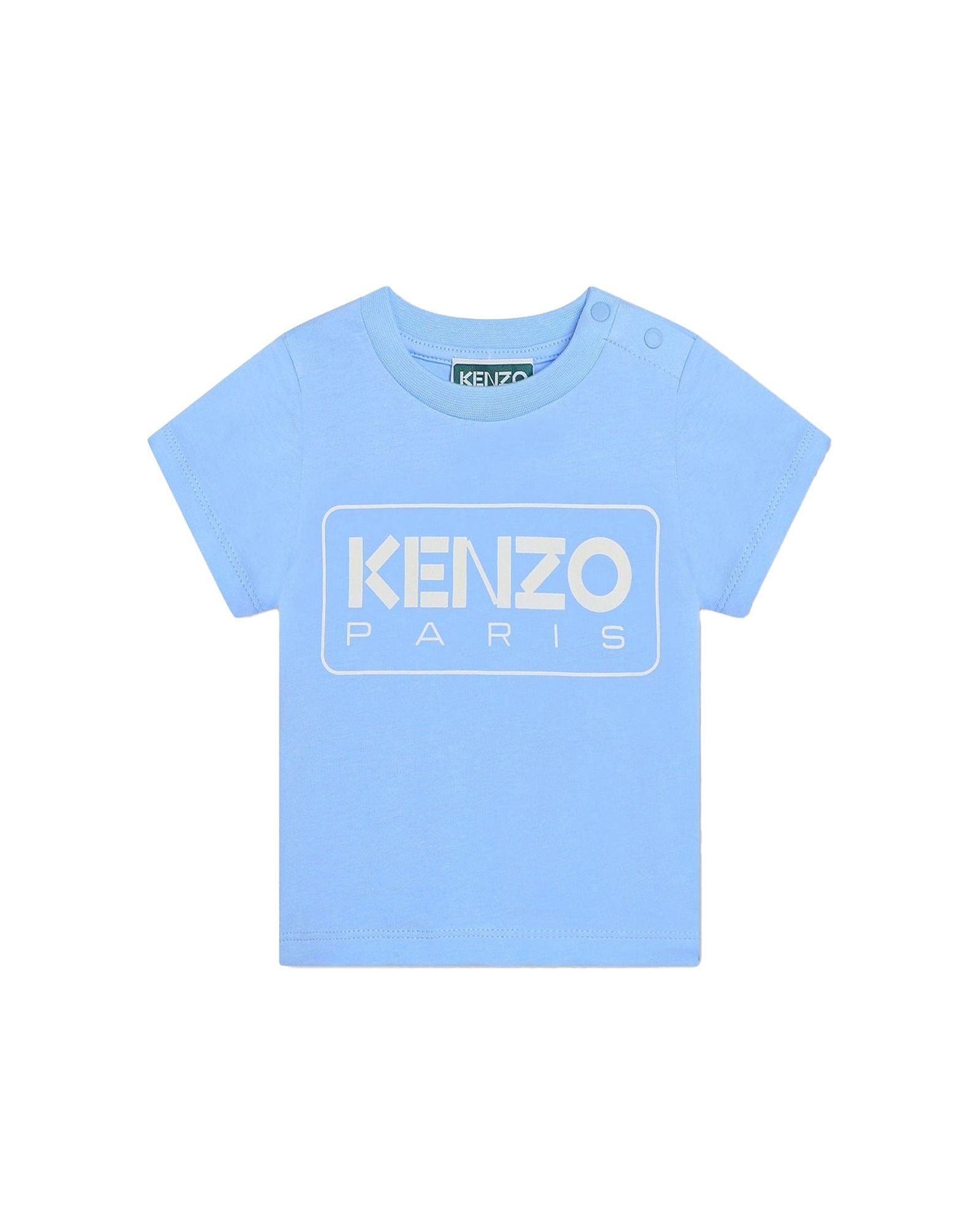 T-shirt à manches courtes en coton - Ciel surteint