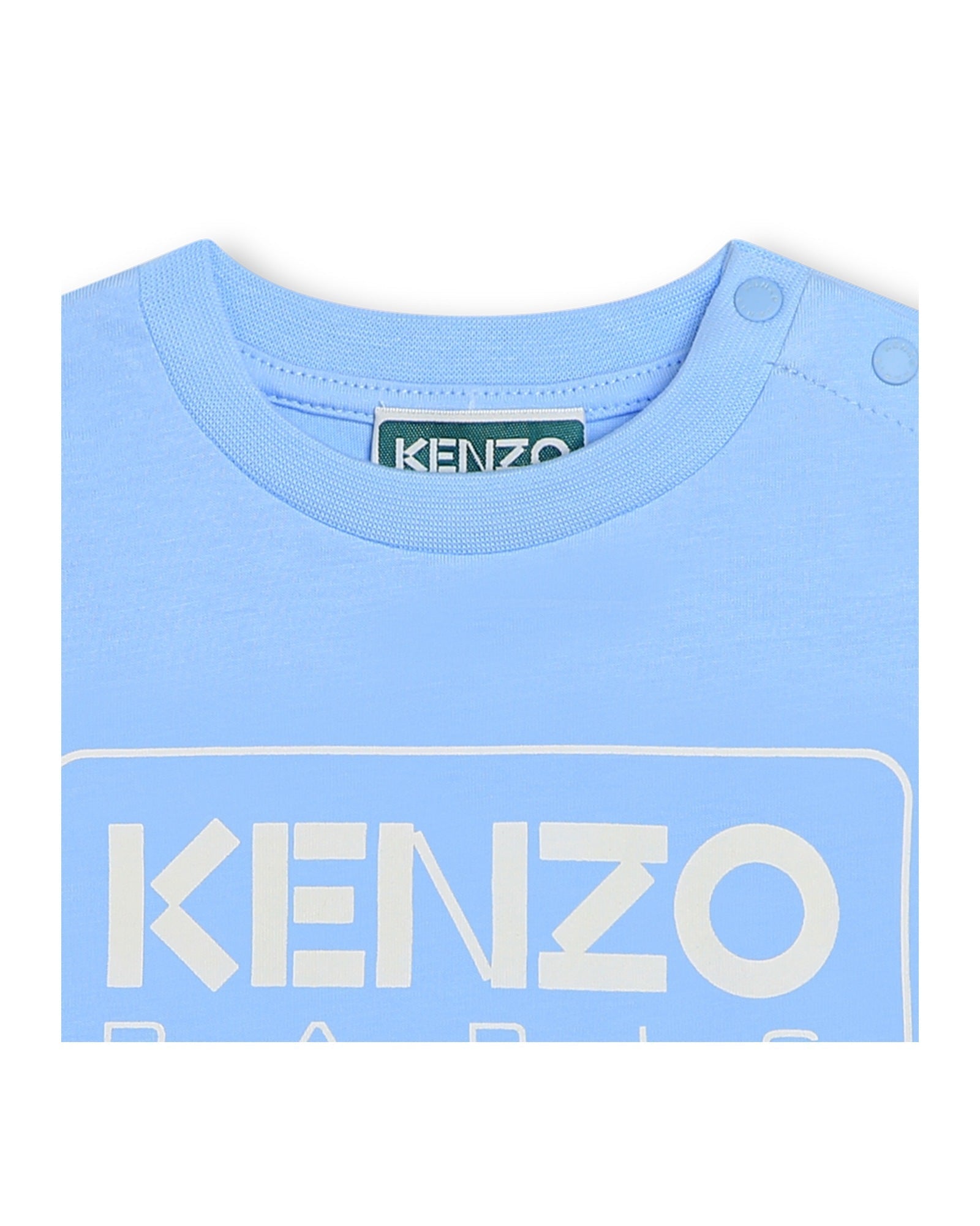 T-shirt à manches courtes en coton - Ciel surteint