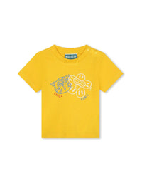 Short-sleeved cotton T-shirt - Nectar Yellow