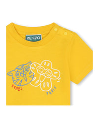 Short-sleeved cotton T-shirt - Nectar Yellow