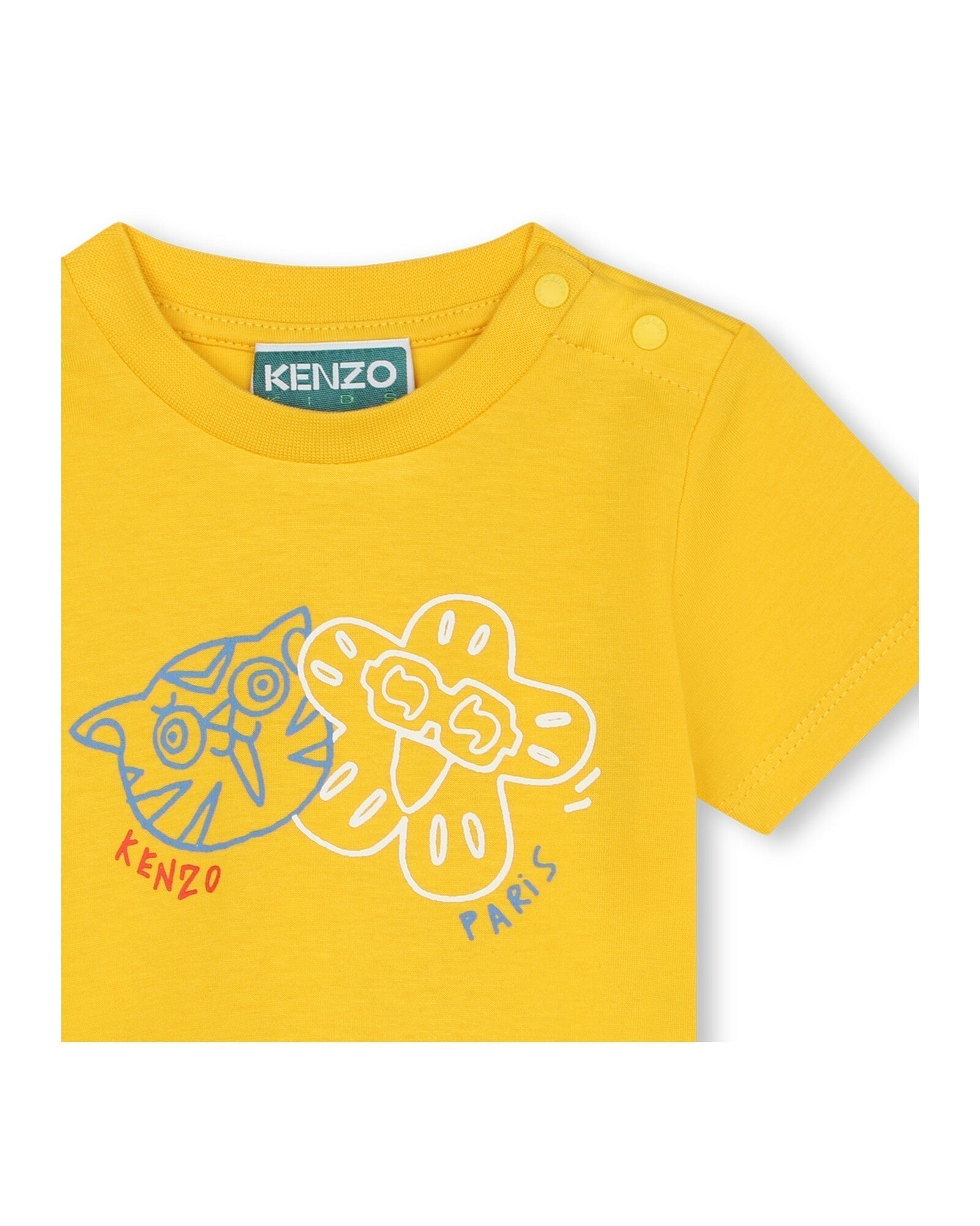 Short-sleeved cotton T-shirt - Nectar Yellow