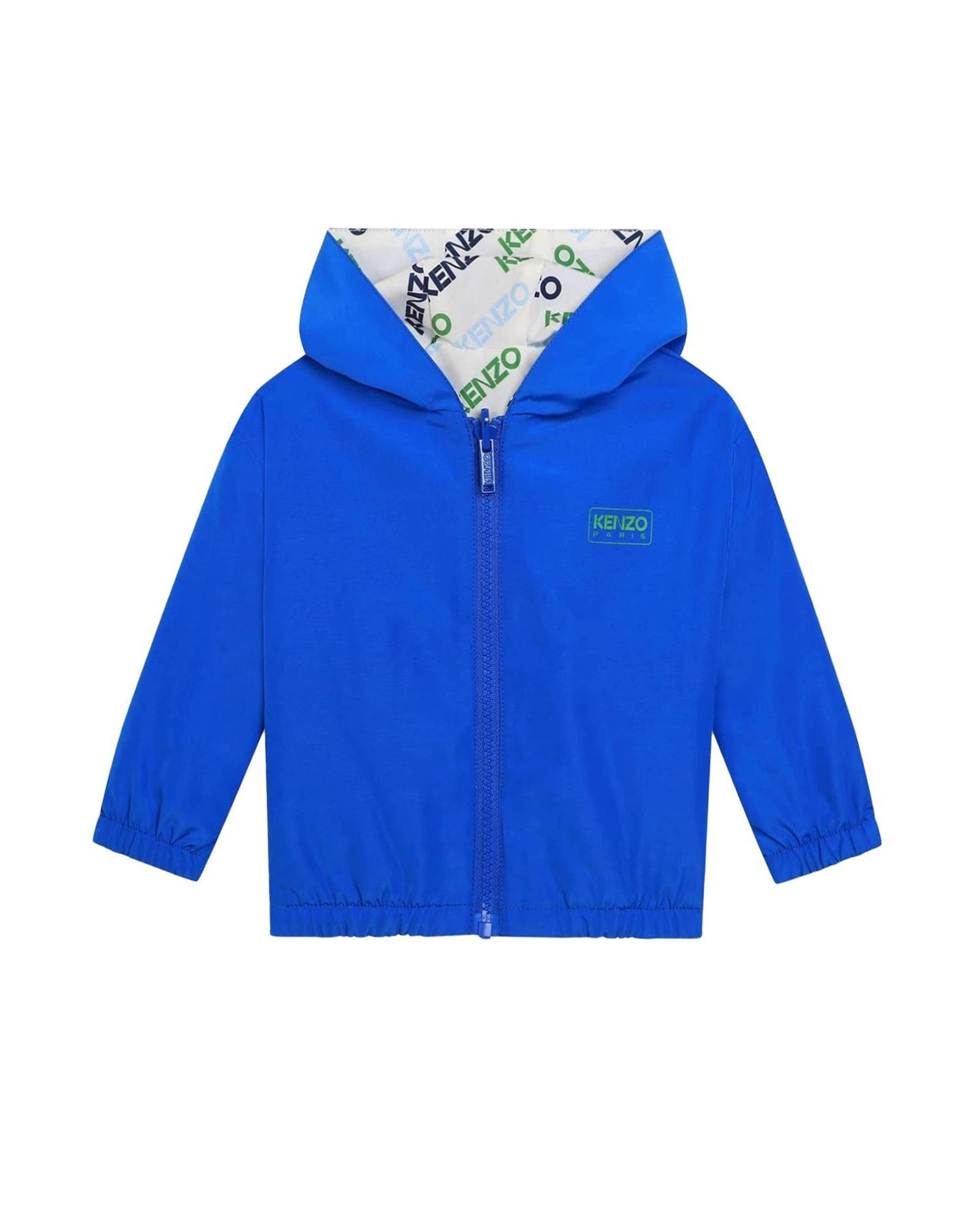 Hooded windbreaker - Cobalt blue