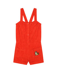 Cotton jumpsuit - Vermilion Red