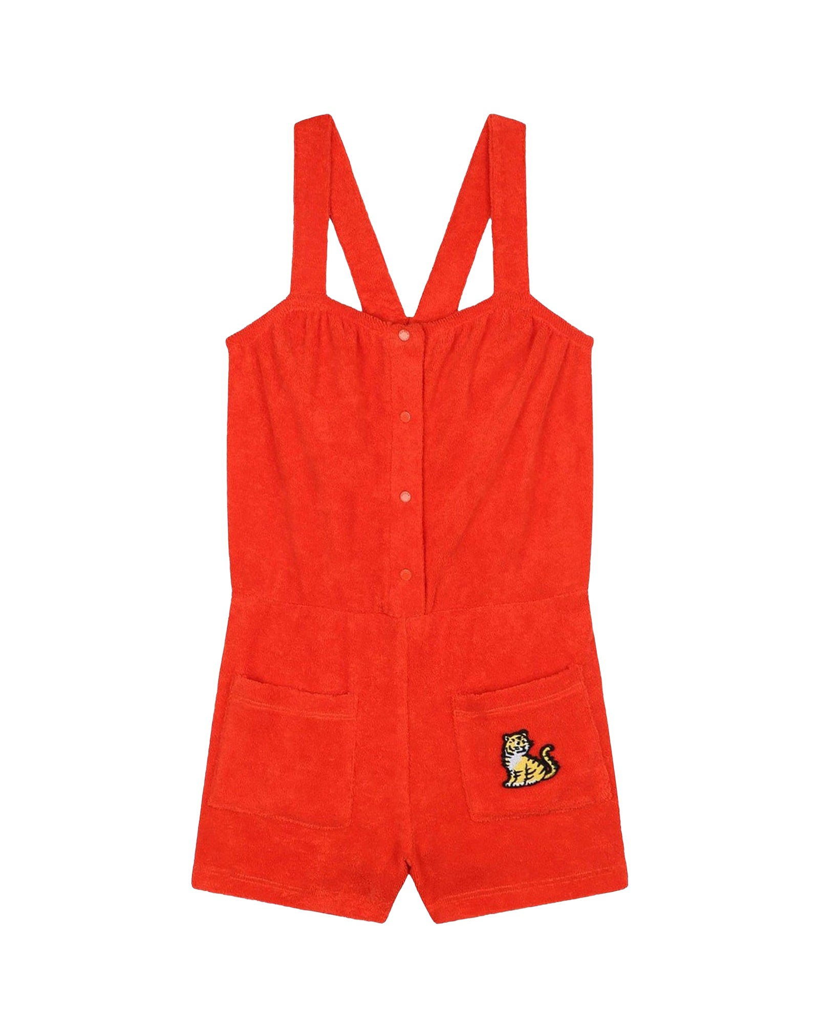 Cotton jumpsuit - Vermilion Red