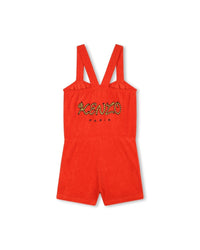 Cotton jumpsuit - Vermilion Red