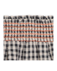 Short en vichy - Ecru gris