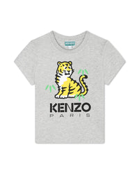 T-shirt avec impression - Gris Chiné