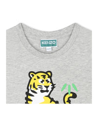T-shirt avec impression - Gris Chiné