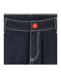 Pantalon denim en coton - Denim brut