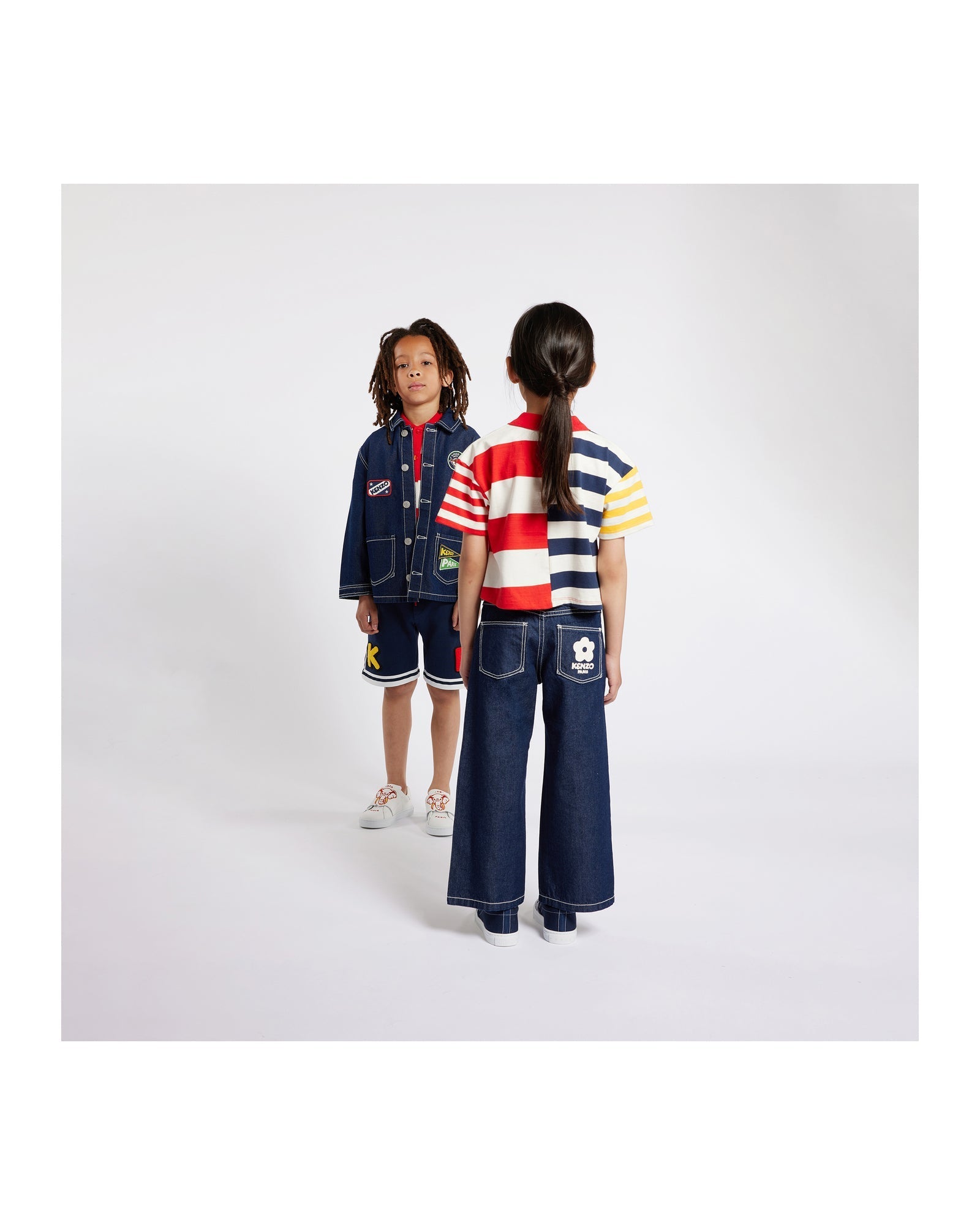Pantalon denim en coton - Denim brut
