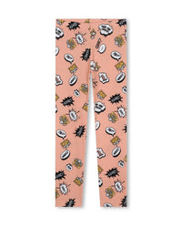 Pantalon legging en coton - Nude