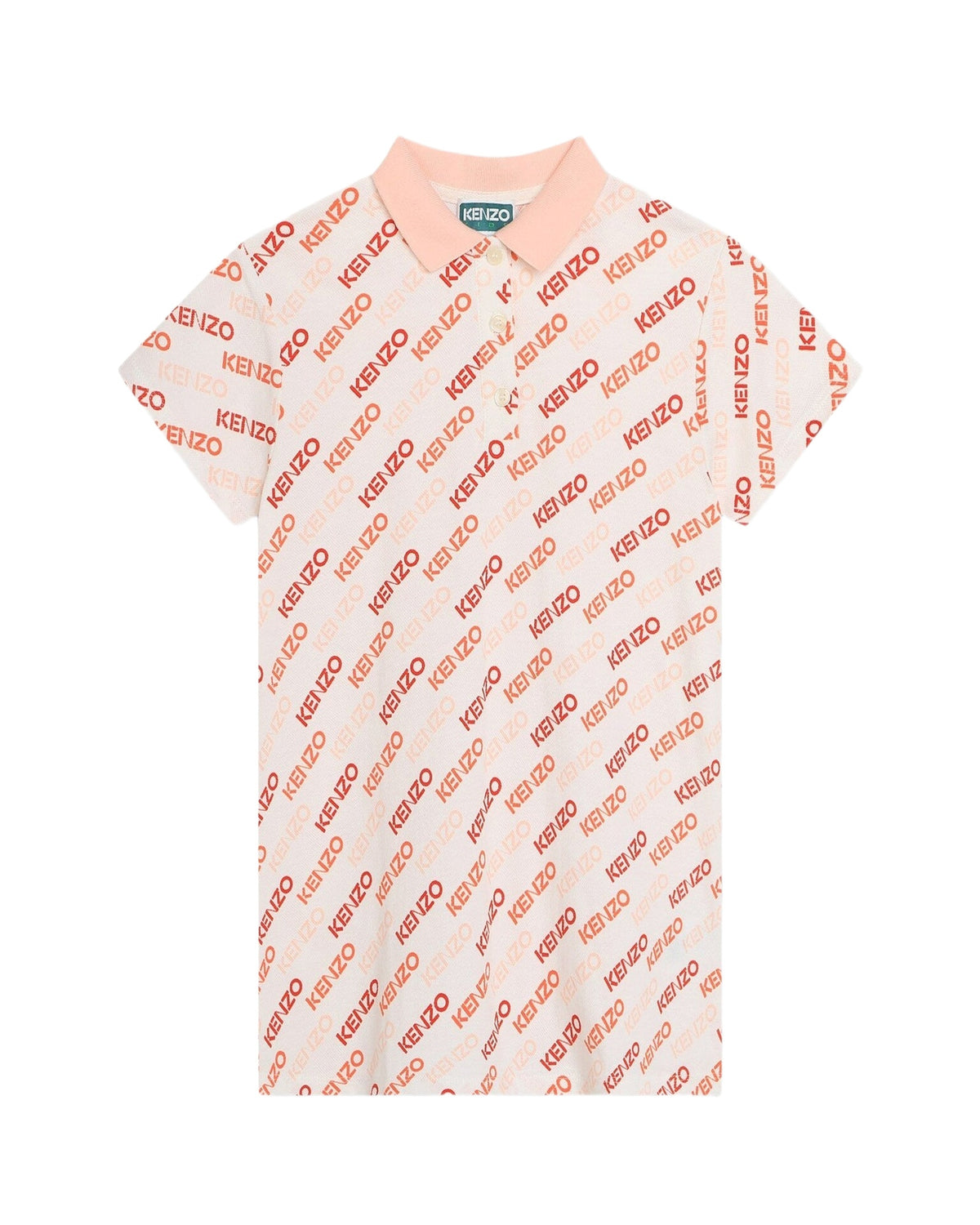 Robe imprimée en coton - Ivoire