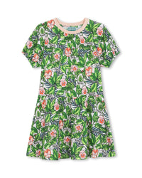 Robe en imprimé - Mint Green