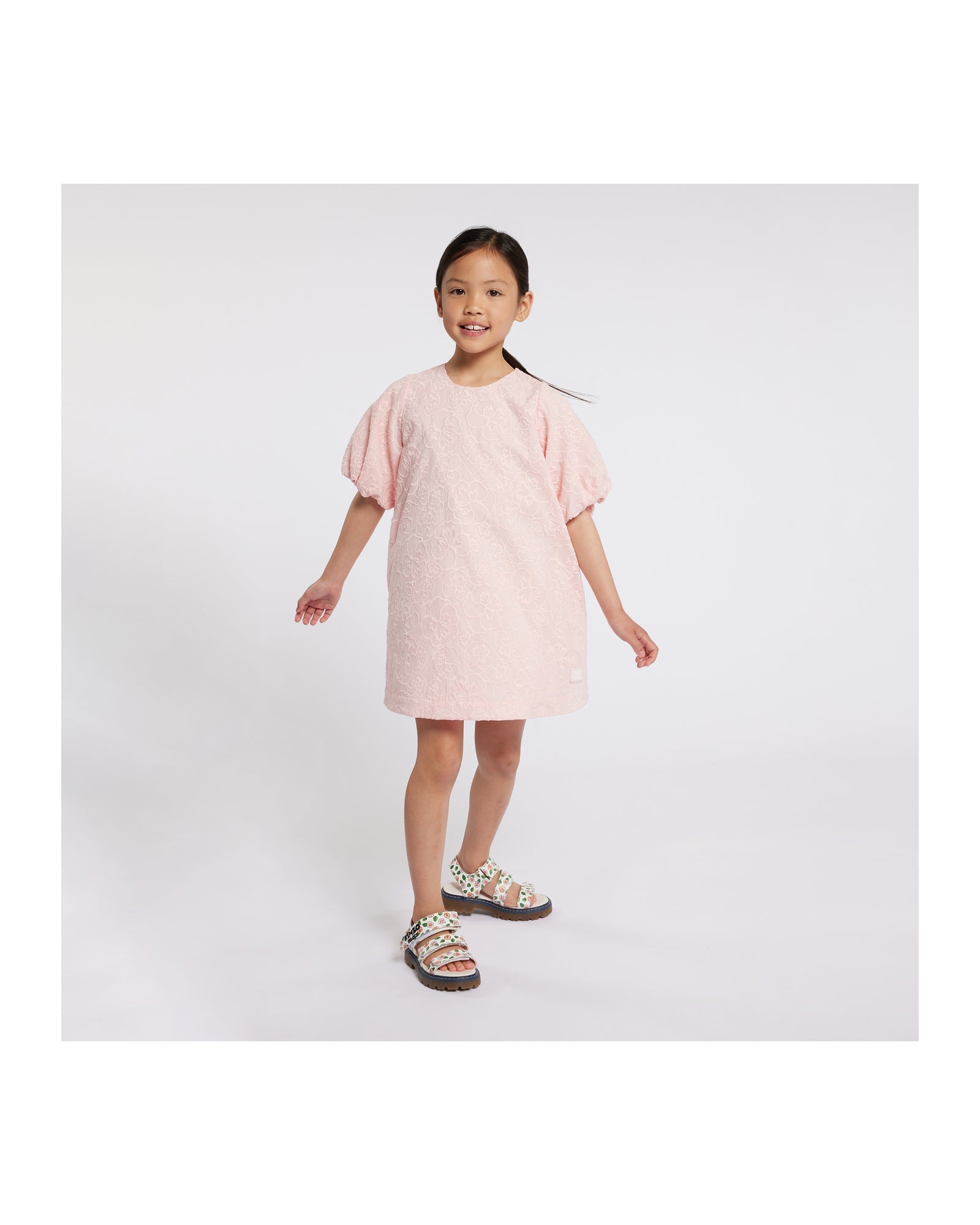 Robe en coton - Veiled rose