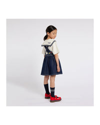 Robe imprimée en coton - Denim Brut