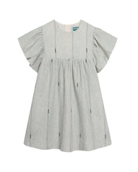 Robe évasée à carreaux en coton - Rice