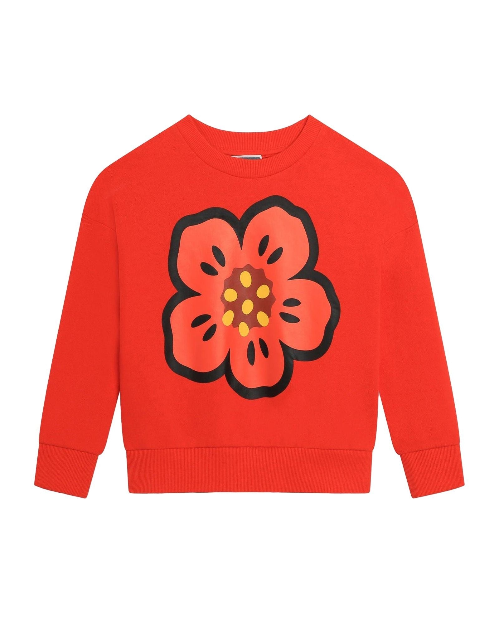 Sweatshirt en coton - Rouge vermillon