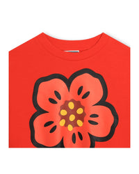 Sweatshirt en coton - Rouge vermillon