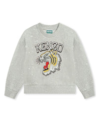 Sweatshirt en coton - Gris chiné
