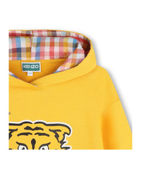 Sweatshirt à capuche en coton - Jaune nectar