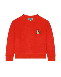 Sweatshirt en coton - Rouge vermillon