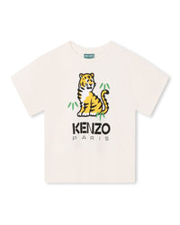 T-shirt à imprimés siglé - Ivoire