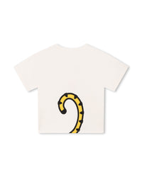 T-shirt à imprimés siglé - Ivoire