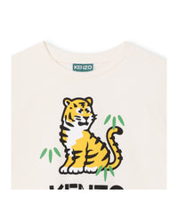 T-shirt à imprimés siglé - Ivoire