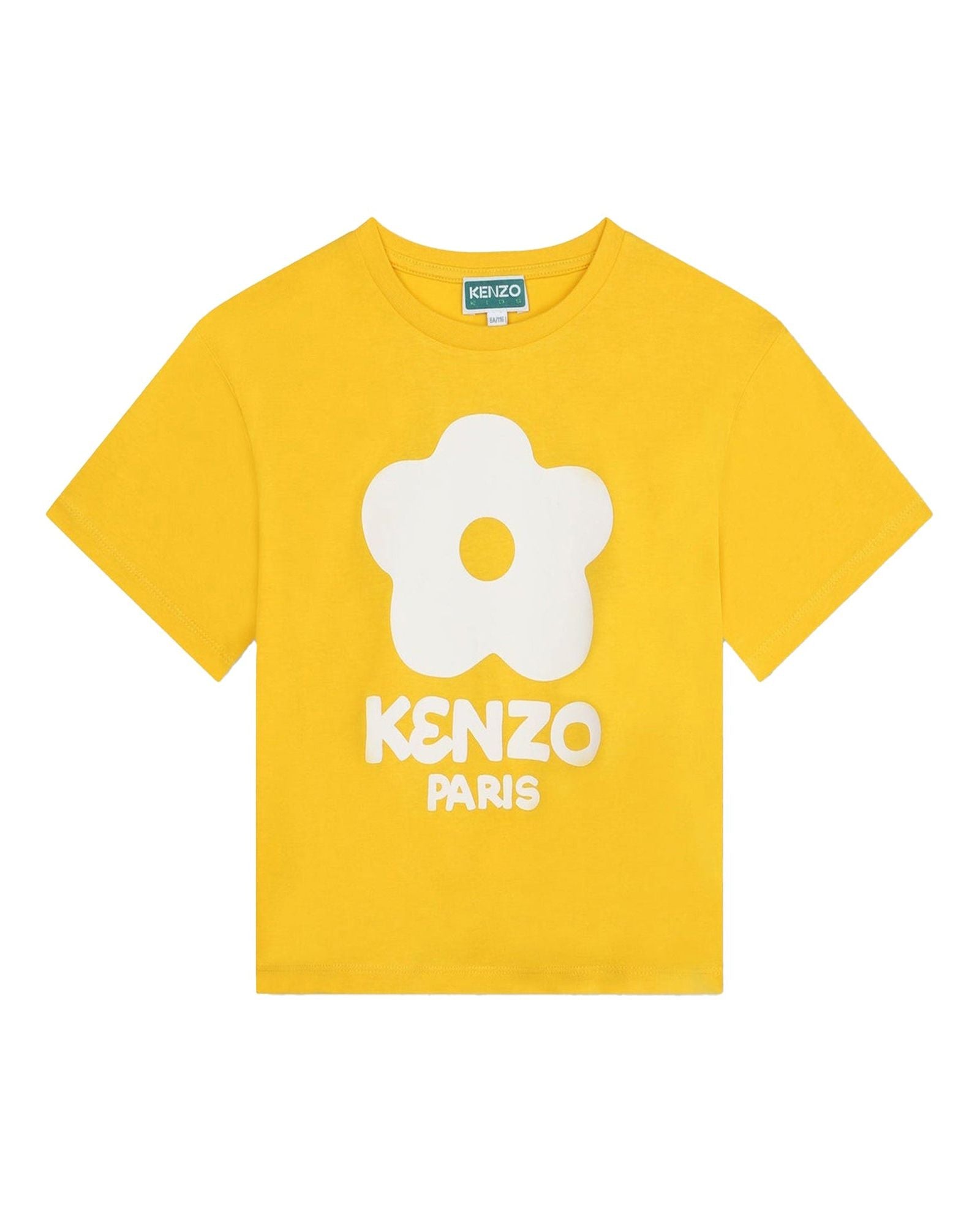 Short-sleeved cotton T-shirt - Nectar yellow