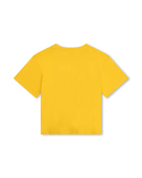 Short-sleeved cotton T-shirt - Nectar yellow
