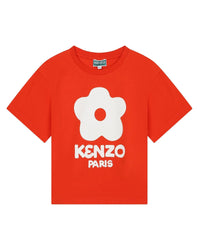 Short-sleeved cotton T-shirt - Vermilion red