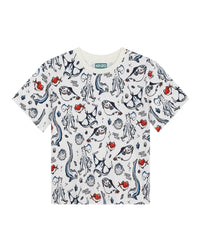 Cotton short-sleeved T-shirt - Rice